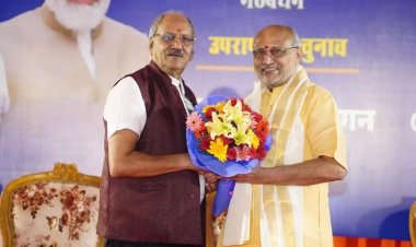 सांसद बृजमोहन अग्रवाल ने नए उपराष्ट्रपति सी.पी. राधाकृष्णन को दी जीत पर बधाई