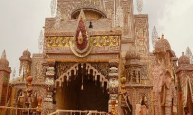 CG : यहां बना छत्तीसगढ़ का सबसे बड़ा दुर्गा पंडाल, इतने लाख वर्गफुट में बनकर हुआ तैयार, माता की प्रतिमा भी है खास…..