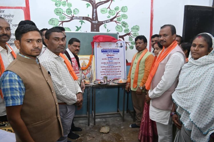 सांसद महेश कश्यप और विधायक विनायक गोयल ने किया 212 लाख रुपए के विकास कार्यों का भूमिपूजन