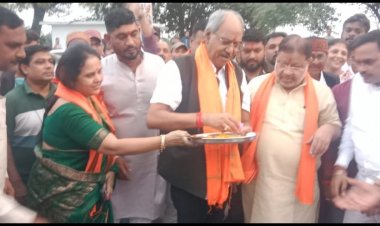 बृजमोहन अग्रवाल, मीनल चौबे, सुनील सोनी द्वारा 76 लाख रुपए से ज्यादा के कार्यों का किया गया भूमि पूजन