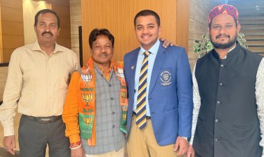 बस्तर के होनहार खिलाड़ी युवराज सिंह से सांसद महेश कश्यप की मुलाकात,दी शुभकामनाएं