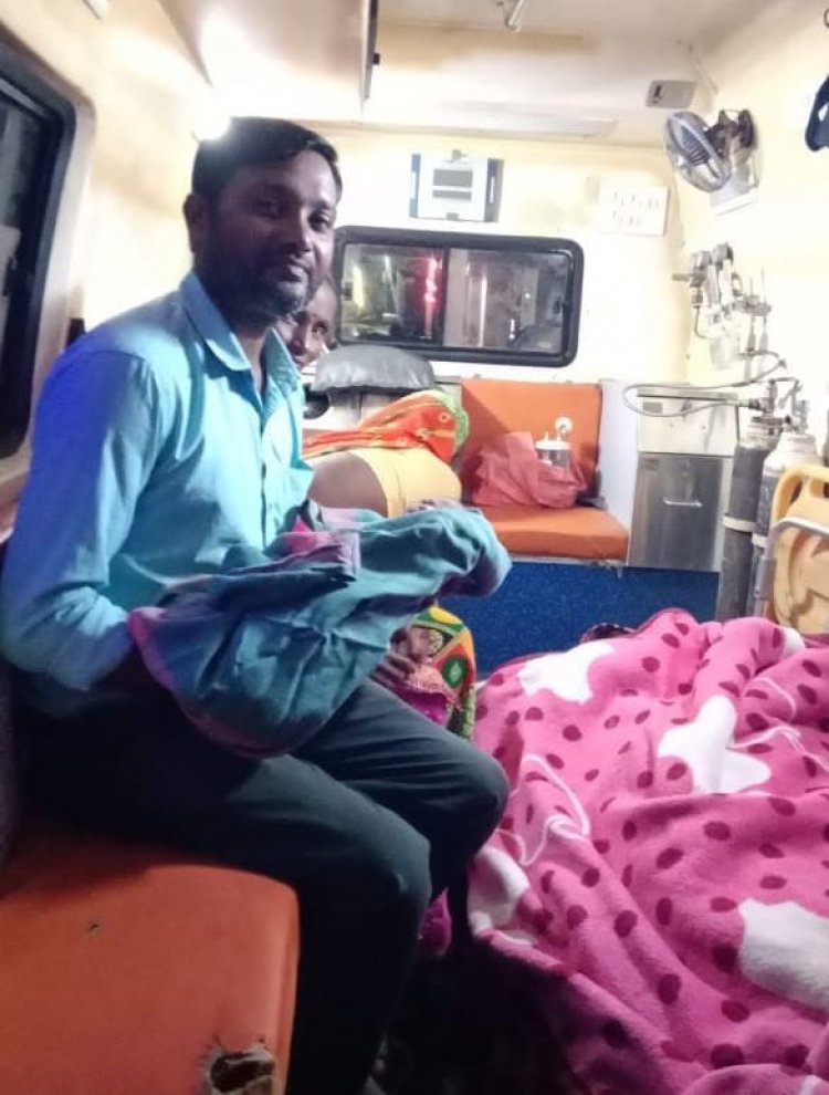 एम्बुलेंस बनी जन्मस्थली : 108 संजीवनी एक्सप्रेस में गूंजी किलकारी, मां-बेटी दोनों स्वस्थ