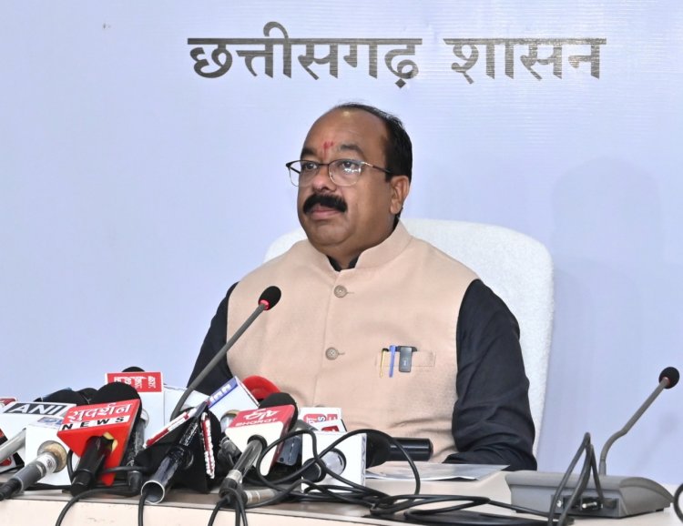 उप मुख्यमंत्री  अरुण साव ने कैबिनेट की बैठक में लिए गए निर्णयों की जानकारी दी