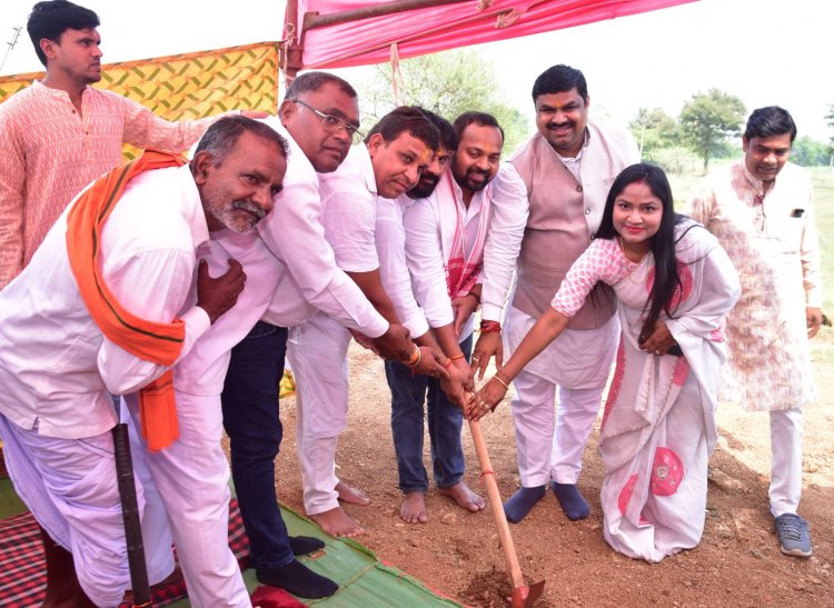 स्कूल शिक्षा मंत्री  गजेन्द्र यादव ने किया 33/11 केव्ही विद्युत उपकेन्द्र माटरा का भूमिपूजन