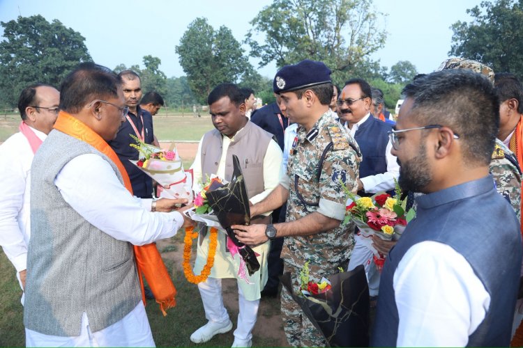 भानुप्रतापपुर पहुंचे पर मुख्यमंत्री का आत्मीय स्वागत