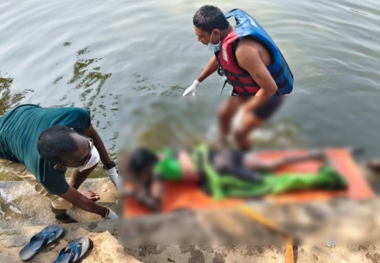 हत्या या कुछ और…..तालाब में तैरती मिली महिला की लाश… गले में बंधी मिली ईंट