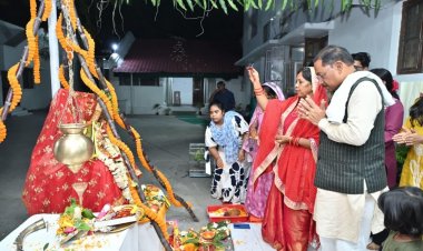 देवउठनी एकादशी पर मुख्यमंत्री निवास में श्रद्धा एवं पारंपरिक विधिविधान से हुआ तुलसी विवाह….