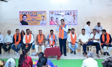 रायपुर पश्चिम में दो मंडलों की कार्यशाला संपन्न  - मूणत बोले, एसआईआर लोकतंत्र को सशक्त बनाने की पहल