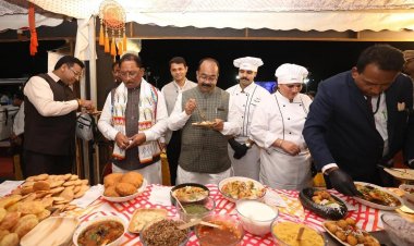 छत्तीसगढ़िया स्वाद से महक उठा केवड़िया : एकता नगर में छत्तीसगढ़ के पर्यटन एवं संस्कृति की गूंज