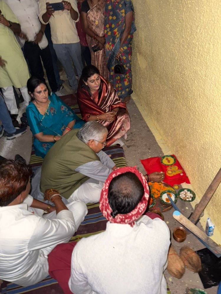 बिल्हा विधायक धरमलाल कौशिक द्वारा सिरगिट्टी क्षेत्र में 09 करोड़ से अधिक के विकास कार्यों का भूमि पूजन।