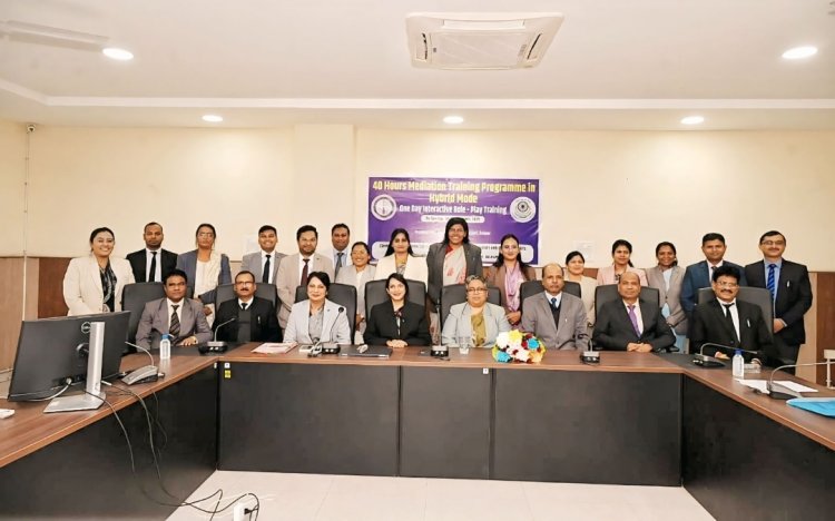 न्यायिक अधिकारियों की एक दिवसीय मिडियेशन ट्रेंनिंग सम्पन्न