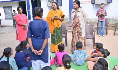  मंत्री श्रीमती लक्ष्मी राजवाड़े ने किया बाल संप्रेषण गृहों का व्यापक निरीक्षण