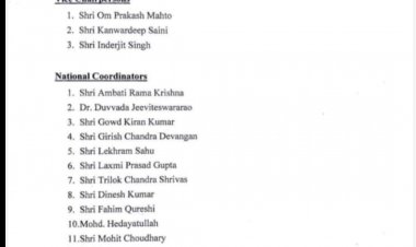 बिलासपुर के कांग्रेस नेता त्रिलोक चंद्र श्रीवास अखिल भारतीय कांग्रेस कमेटी के चौथी बार राष्ट्रीय महासचिव बने,