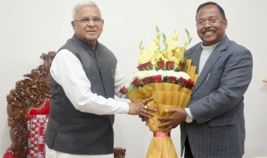 मंत्री श्री नेताम ने मध्यप्रदेश के राज्यपाल से की सौजन्य मुलाकात