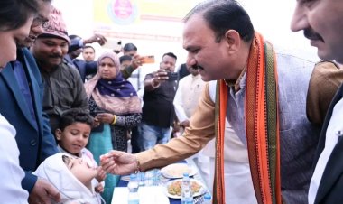 राष्ट्रीय पल्स पोलियो अभियान 2025 का भव्य शुभारंभ, स्वास्थ्य मंत्री ने बच्चों को पिलाई पोलियो की खुराक