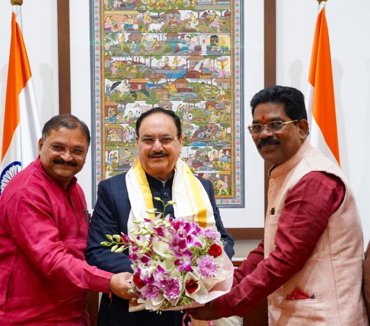 सांसद पांडेय ने दी भाजपा राष्ट्रीय अध्यक्ष जेपी नड्डा को जन्मदिन की बधाई