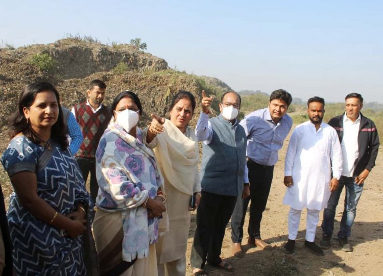 उप मुख्यमंत्री  अरुण साव ने सरोना डंप-साइट का किया निरीक्षण