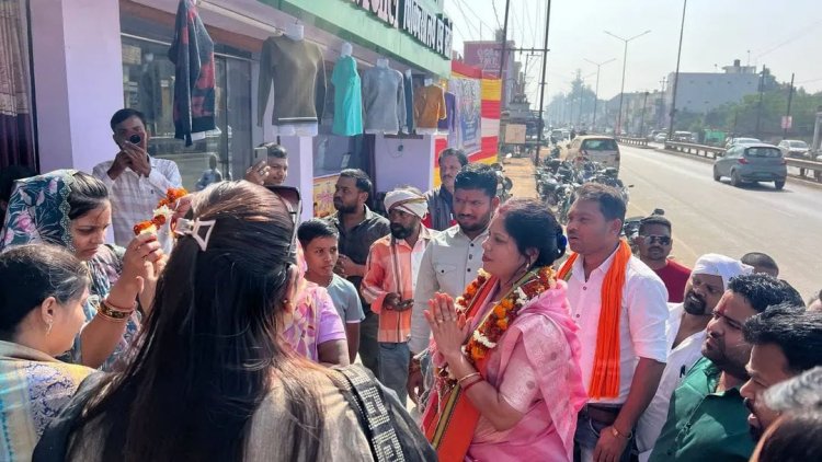भाजपा जिला प्रभारी बनने के बाद रंजना साहू का कांकेर जिला के चारामा में हुआ प्रथम आगमन, कार्यकर्ताओं ने किया भव्य स्वागत