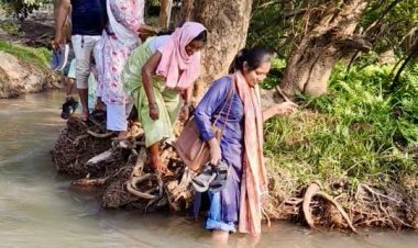 नदी-नाले पार कर बचाया गया भविष्य