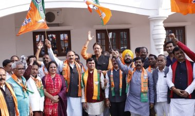 नबीन के राष्ट्रीय अध्यक्ष बनने पर भाजपा में हर्ष-  एकात्म परिसर एवं कुशाभाऊ ठाकरे परिसर में जश्न का माहौल