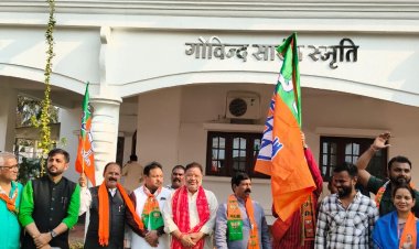 नबीन के राष्ट्रीय अध्यक्ष बनने पर भाजपा में हर्ष  एकात्म परिसर एवं कुशाभाऊ ठाकरे परिसर में जश्न का माहौल