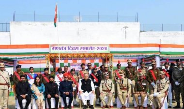 राजनांदगांव जिले में उत्साह एवं हर्ष के साथ मनाया गया गणतंत्र दिवस