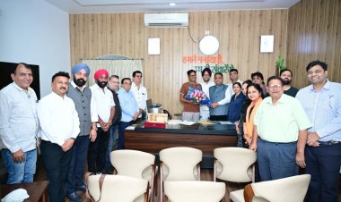 चेम्बर प्रदेश अध्यक्ष सतीश थौरानी के नेतृत्व में प्रतिनिधिमंडल ने वित्त मंत्री ओ.पी. चौधरी से मिलकर जताया आभार