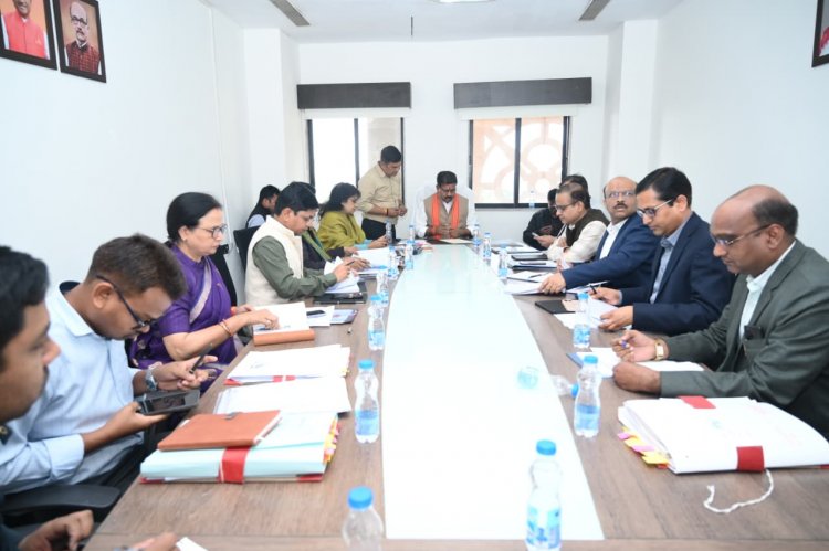 पंचायत एवं ग्रामीण विकास विभाग के बजट निर्माण को लेकर उपमुख्यमंत्री विजय शर्मा ने ली समीक्षा बैठक