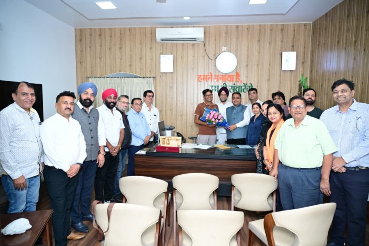 चेम्बर प्रदेश अध्यक्ष सतीश थौरानी के नेतृत्व में प्रतिनिधिमंडल ने वित्त मंत्री ओ.पी. चौधरी से मिलकर जताया आभार