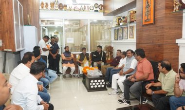 छत्तीसगढ़ रियल स्टेट वेलफेयर एसोसिएशन के पदाधिकारियों ने की भाजपा प्रदेश अध्यक्ष देव से मुलाकात