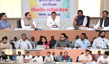 श्रम मंत्री श्री देवांगन ने ली श्रम विभाग की मैराथन समीक्षा बैठक, दिए आवश्यक निर्देश