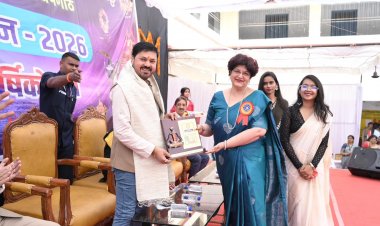 दुर्गा महाविद्यालय के 'मिलन 2026' और 'कला वाटिका' प्रदर्शनी में शामिल हुए विधायक अनुज शर्मा