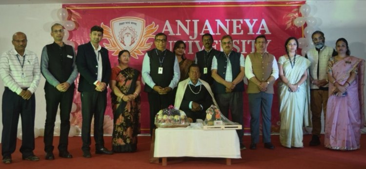 *पद्मश्री जे. एस. नेल्सन का आंजनेय यूनिवर्सिटी में सम्मान, भरतनाट्यम् की शास्त्रीय गरिमा से सजी सांस्कृतिक संध्या*