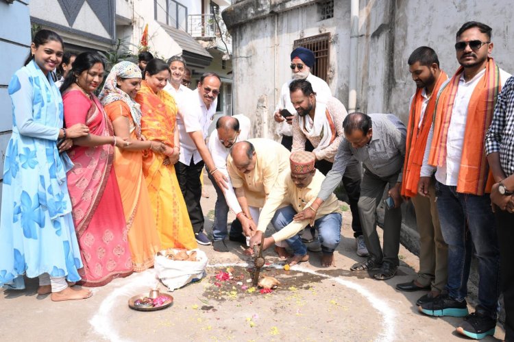 मदर टेरेसा वार्ड में विकास का नया अध्याय, विधायक पुरंदर मिश्रा के हाथों 16 लाख के कार्यों का भूमिपूजन