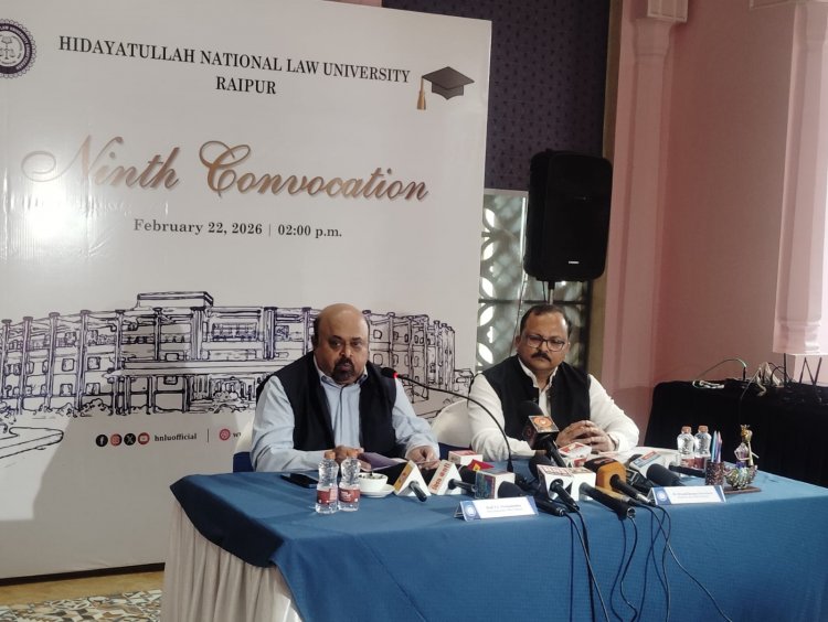 22 फरवरी 2026 को एचएनएलयू के 9वें दीक्षांत समारोह में  भारत के मुख्य न्यायाधीश देंगे दीक्षांत उद्बोधन