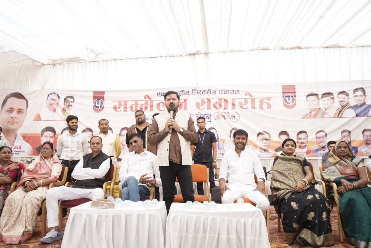 विधायक अनुज शर्मा ने तिल्दा में 30 लाख के विकास कार्यों की दी सौगात; उत्कृष्ट सरपंचों का किया सम्मान