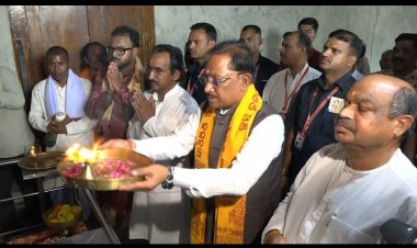 मुख्यमंत्री  विष्णु देव साय ने जगन्नाथ मंदिर में की पूजा-अर्चना