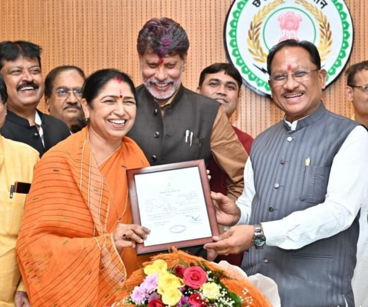 सीएम विष्णु देव साय ने लक्ष्मी वर्मा को राज्यसभा सांसद बनने पर दी बधाई