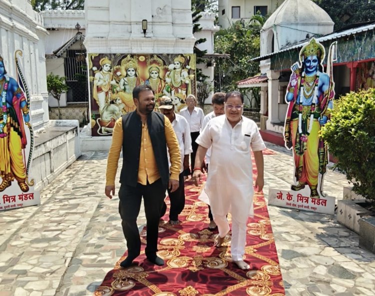 विधायक  सुनील सोनी जी आज जैतुसाव मठ नया मंदिर, आरडीए कॉलोनी, श्री राम मंदिर, बैरन बाजार में श्री रामनवमीं के पावन आयोजनों में शामिल हुए।