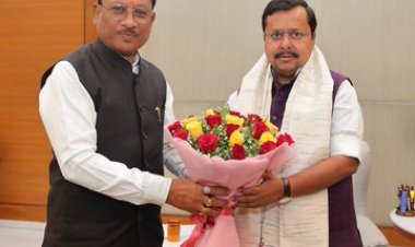 मुख्यमंत्री साय ने भाजपा राष्ट्रीय अध्यक्ष नवीन से की सौजन्य भेंट, स्थापना दिवस की दी शुभकामनाएं