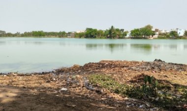 शहर से लगे दो गांवों के निस्तारी तालाब में पानी संकट