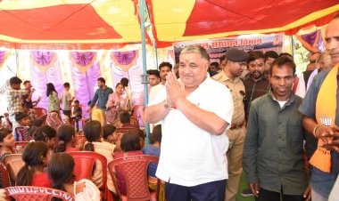  पर्यटन एवं संस्कृति मंत्री  राजेश अग्रवाल ने किया 520 लाख रू. से अधिक के नहर-जलाशय जीर्णाेद्धार कार्यों का भूमिपूजन