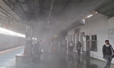 भीषण गर्मी से राहत : रेलवे स्टेशन पर शुरू हुआ मिस्टिंग सिस्टम, ठंडी फुहारों से यात्रियों को मिली बड़ी राहत