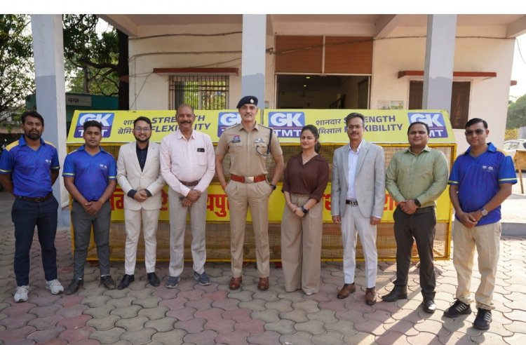 जीके टीएमटी का CSR कदम, रायपुर में सड़क सुरक्षा को मिला बल