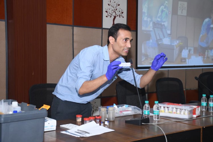 नारकोटिक्स ड्रग डिटेक्शन एवं प्री-कर्सर डिटेक्शन किट पर कार्यशाला का आयोजन