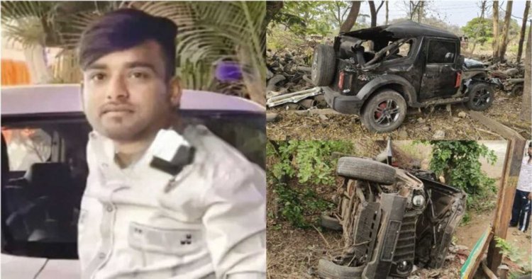 CG : तेज रफ्तार थार दुर्घटनाग्रस्त, सवार एक युवक की मौत, दो घायल