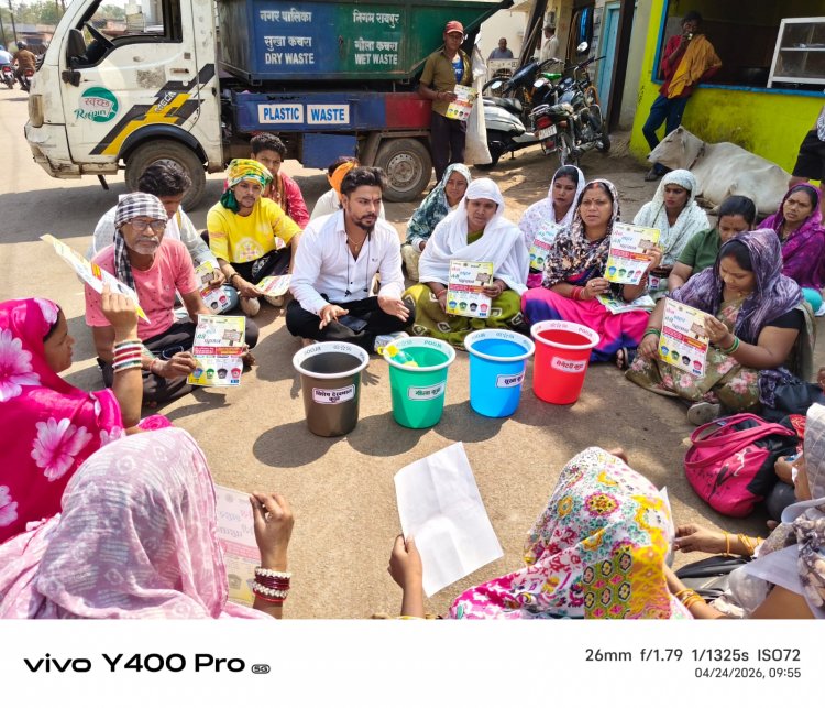 निगम जोन 8 स्वास्थ्य विभाग ने वार्ड 2 के राधाकृष्ण मन्दिर यादवपारा में नागरिकों को स्वच्छता पर कहानियों के मंचन और स्वच्छता के 4 धुरंधर पहल पर बनाया जागरूक