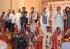 विधायक डॉ. संपत अग्रवाल की मौजूदगी में 51 जोड़ों ने लिए सात फेरे, विधायक डॉ अग्रवाल ने कहा-कन्याओं का घर बसाना ही असली पुण्य
