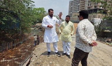 नाले निर्माण की शासकीय भूमि पर कब्जे-नेता प्रतिपक्ष आकाश तिवारी 