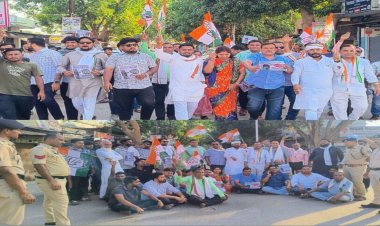 गरियाबंद में महंगाई पर सियासी संग्राम: गैस के बढ़ते दामों के खिलाफ कांग्रेस सड़कों पर, तिरंगा चौक तक गूंजे विरोध के नारे
